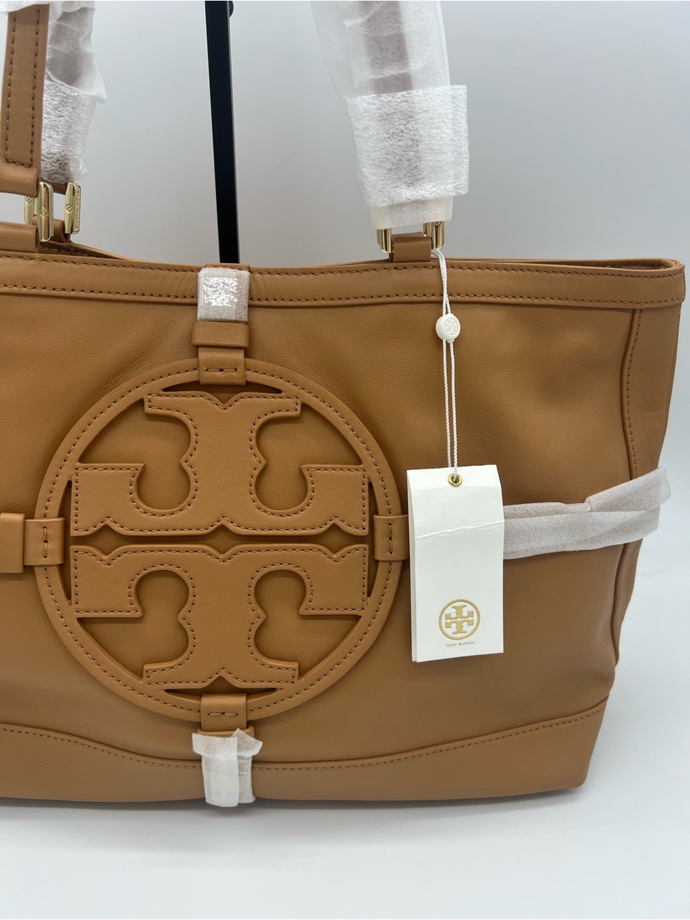 * NWT Tory Burch Holly E/W Tote Large Tan Leather Handbag